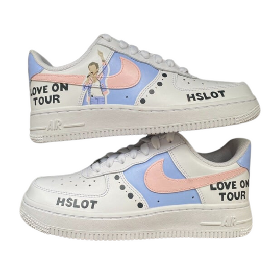 Handpainted Sneakers - Personalised Sneakers - Custom HSLOT22 Amsterdam Nike Air Force - Air Force 1 AF1 Sneakers