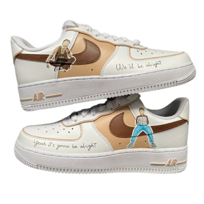 Wedding Handpainted Sneakers - Personalised Sneakers - Custom Harry/Louis 1 Nike Air Force - Air Force 1 AF1 Sneakers