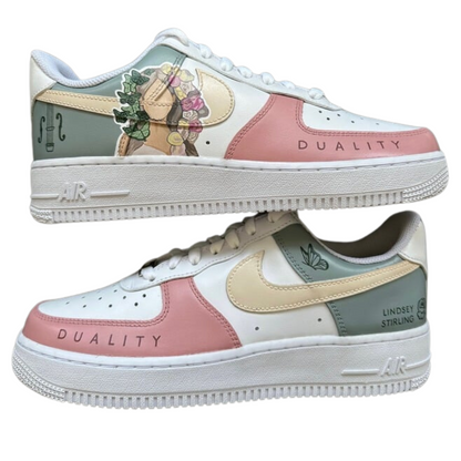 Handpainted Sneakers - Personalised Sneakers - Custom Lindsey Stirling Nike Air Force - Air Force 1 AF1 Sneakers