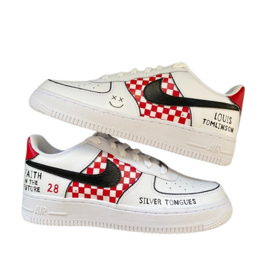 Handpainted Sneakers - Personalised Sneakers - Custom Louis FITF Nike Air Force - Air Force 1 AF1 Sneakers