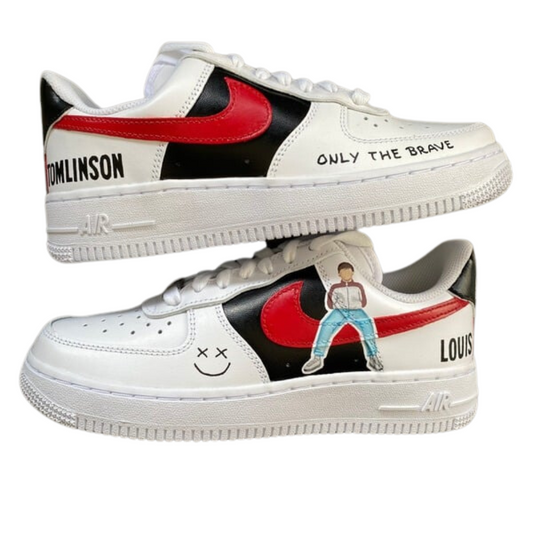 Handpainted Sneakers - Personalised Sneakers - Custom Louis Walls Nike Air Force - Air Force 1 AF1 Sneakers