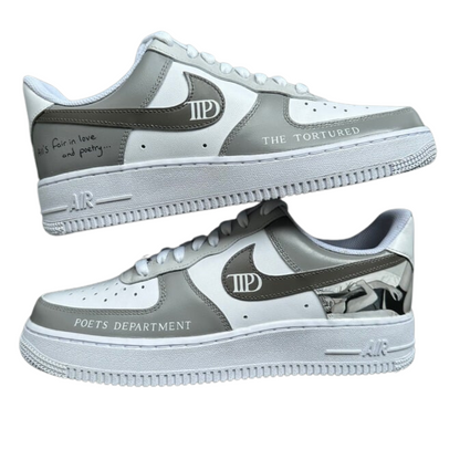 Handpainted Sneakers - Personalised Sneakers - Custom Taylor TTPD Album Nike Air Force - Air Force 1 AF1 Sneakers