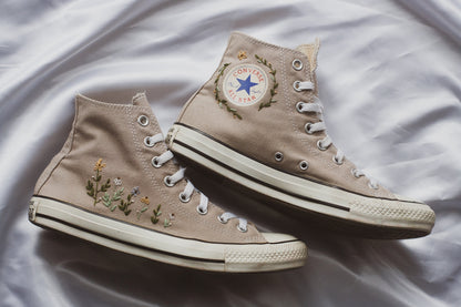 Shoe Embroidery Kit Converse Chuck Taylor 1970s, DIY Shoe Customization Kit, Hand Embroidery Kit for Shoes